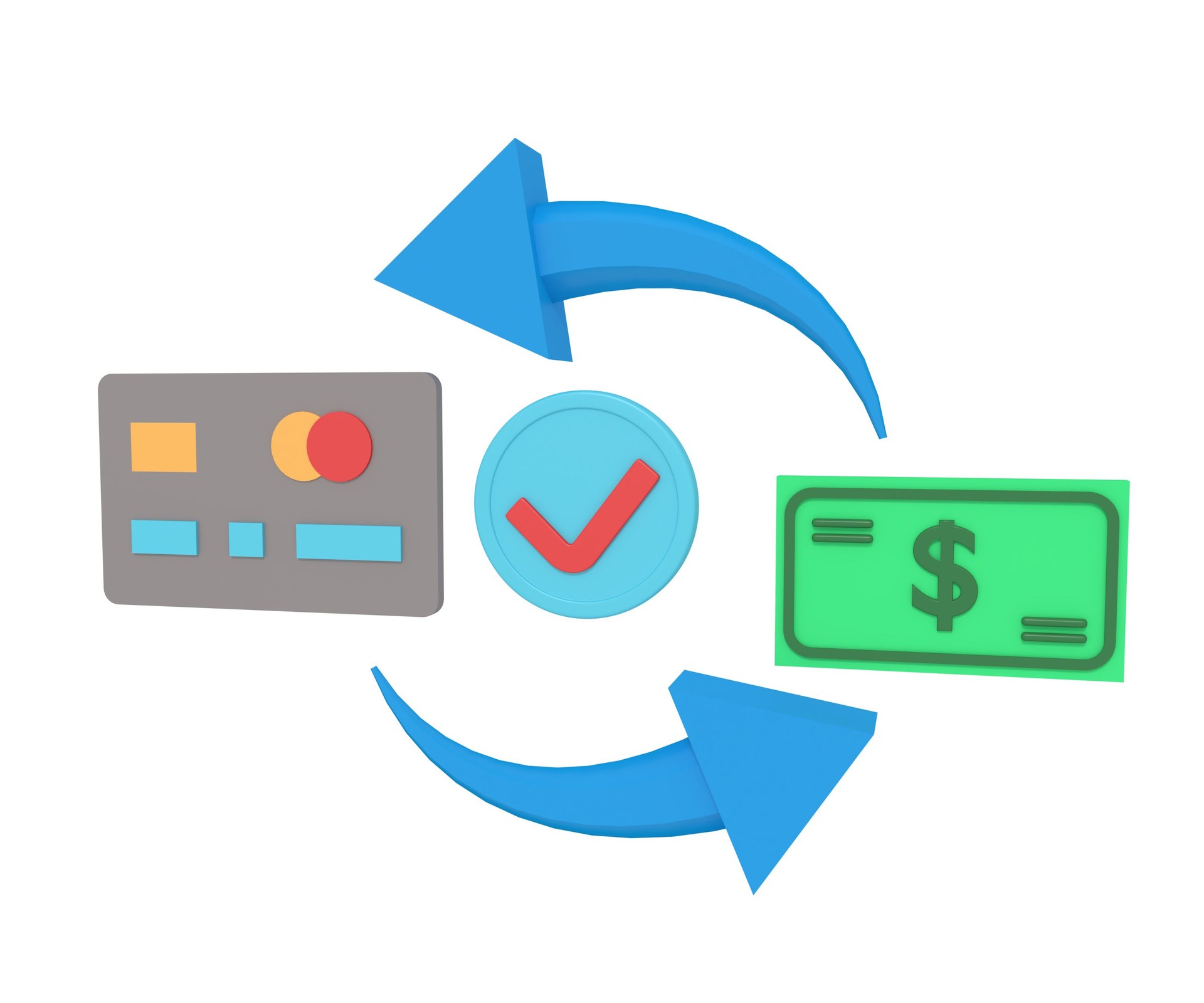 Succès de la transaction de paiement ATM